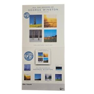 All the Seasons of George Winston: Piano Solos 1998 Promo Poster 12x24 D/S